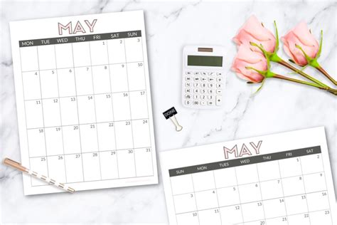 Free Printable May Calendars For 2020