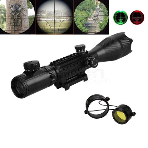 4 16 X 50 Illuminated Tactical Sniper Rifle Scope With Ris Defcon Airsoft