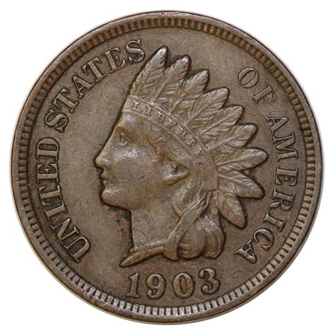 1903 Indian Head Cent Penny Xtra Fine Xf Ebay
