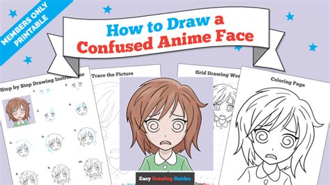 How To Draw A Confused Anime Face Really Easy Drawing Tutorial
