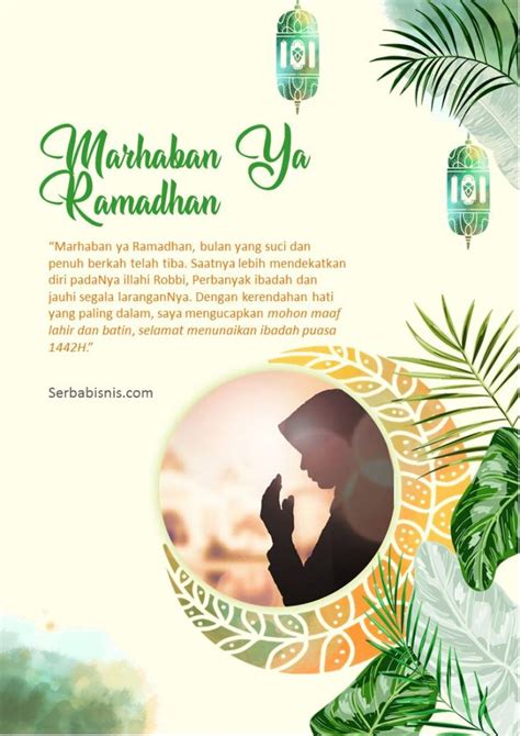 Poster Ucapan Menyambut Ramadhan, Edit Dengan Powerpoint! – SerbaBisnis
