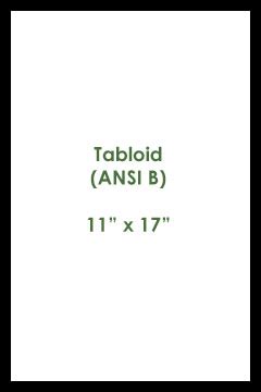 A tabloid is smaller in size and folds like a book or magazine. How To Choose the Right Paper Size | The Paper Blog