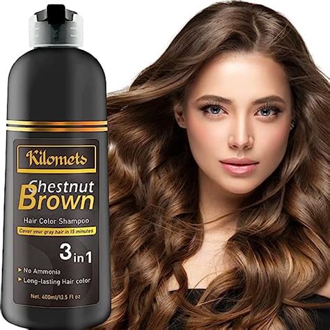Kilomets Hair Color Shampoo Ml Grey Coverage In Minutes Ammonia Free Darkening Hair
