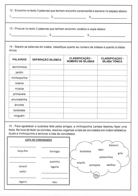 Atividade Digrafo 4 Ano