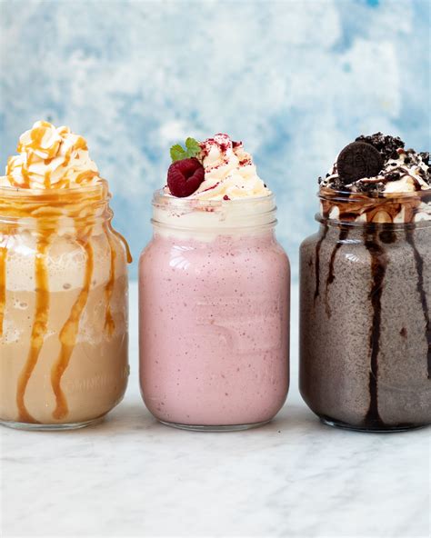 3 Milkshakes Hallonmilkshake Oreo Milkshake Frappe Artofit