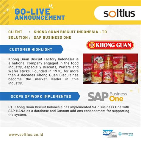 Soltius Go Live Announcement Sap Business One
