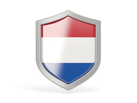 shield icon illustration of flag of netherlands