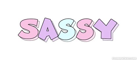 Sassy Logo Outil De Conception De Nom Gratuit à Partir De Texte