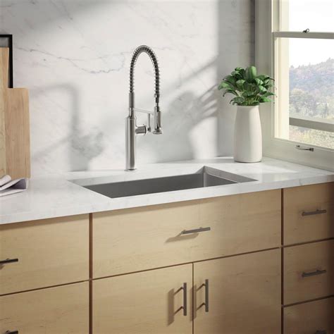 Kohler enameled cast iron (90) fireclay (1) vitreous china (2) neoroc composite (13). KOHLER Strive All-in-One Undermount Stainless Steel Single ...
