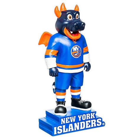 When the franchise folded some years later, the dragons' mascot, sparky the dragon, was so popular with kids (and adults also!) that they made him the islanders' mascot. NHL New York Islanders Indoor/Outdoor Mascot Statue | Bed Bath & Beyond