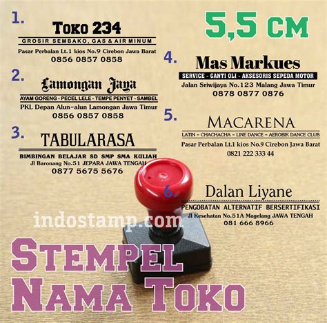 Contoh Stempel Toko Sembako 55 Koleksi Gambar