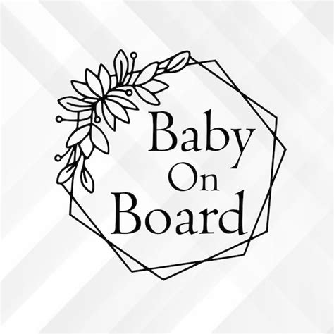 Baby On Board Svg Babies On Board Newborn Svg Car Decal Etsy