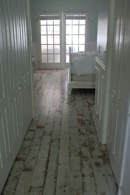 Paint hardwood floors with a pattern; painted wood floors | Distressed wood floors, Painted wood ...