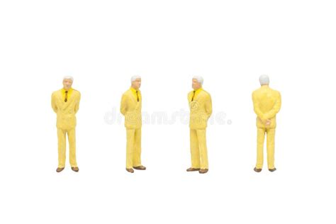 Passer People Posing In Posture Isolated On White Background Stock