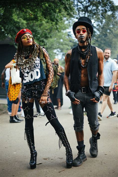some of the incredible looks from this year s afropunk festival afro punk fashion fashion
