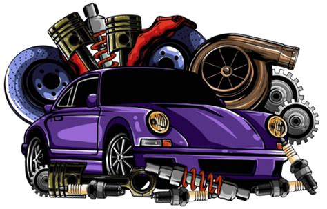 Car Parts Isolated Vector Art Png Images Free Download On Pngtree
