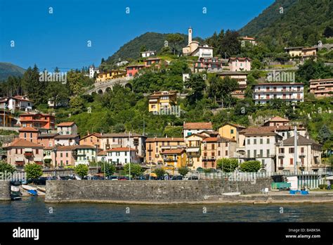 Comune Of Argegno Lake Como Italy Stock Photo Alamy