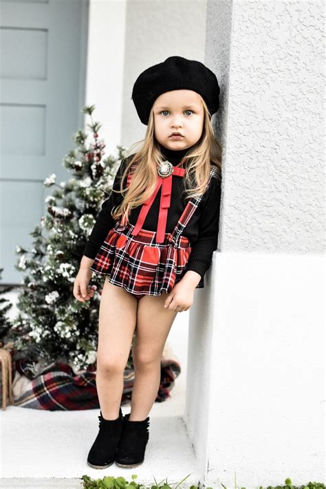 Plaid Bloomers Mai Ties Cute Little Girl Dresses
