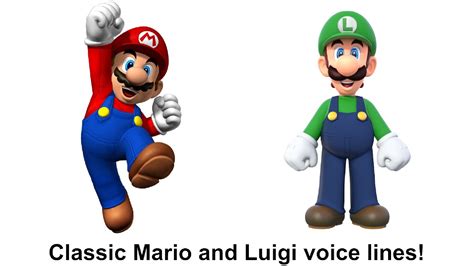 Classic Mario And Luigi Voice Lines Youtube
