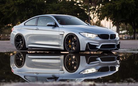 Download Wallpapers Bmw M4 2017 F83 Silver M4 Tuning Sports Coupe