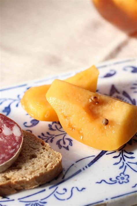 Un peu gay dans les coings Pickles de coings à langlaise