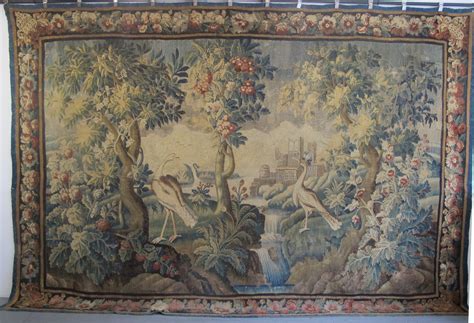 Decorative French Verdure Tapestry 282m X 412m Circa 1700 798682 Uk