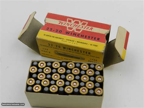 Collectible Ammo Winchester 32 20 Win 100 Grain Lead Bullet Catalog