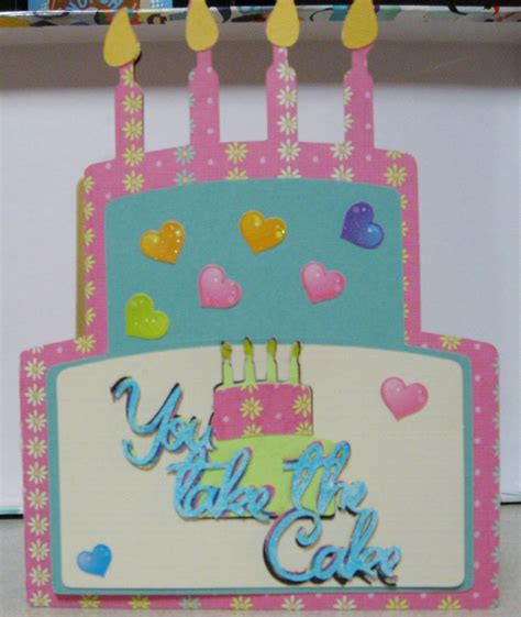 Cake Birthday Card Cake Birthday Birthday Cards Homemade Cards Card