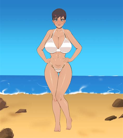 Rule 34 1girls Beach Big Breasts Bikini G3mma Hannah Brooks Porn Star