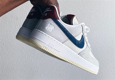 Undefeated Nike Air Force 1 Low Grey Blue Red