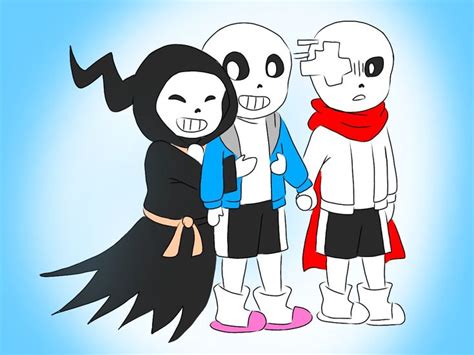 Geno Sans X Classic Sans X Reaper Sans Аниме Обои фоны Обои