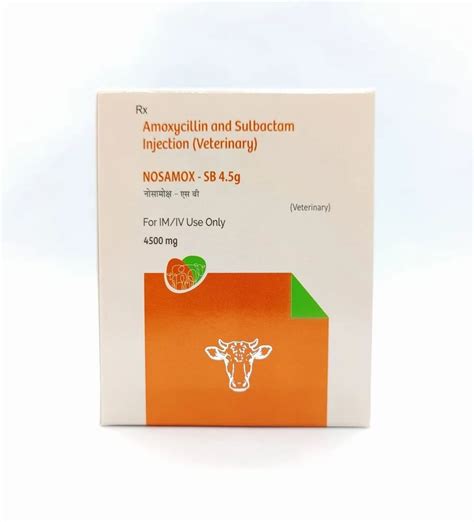 Veterinary Amoxicillin Sulbactam Injection Nosamox Sb 45gm Injection