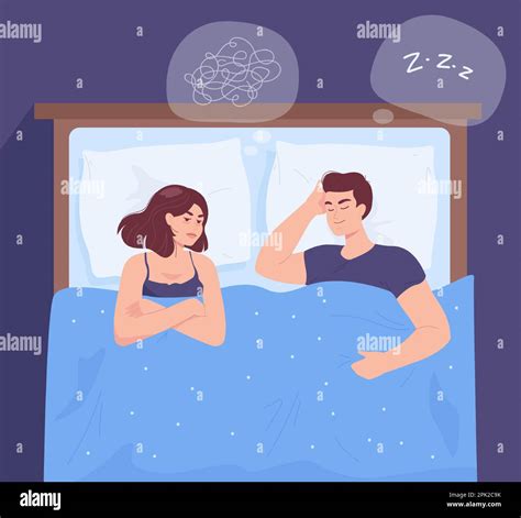 Sleeping Husband Stock Vector Images Alamy