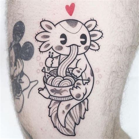 Axolotl Tattoo In 2021 Tattoos Sleeve Tattoos Kawaii Tattoo