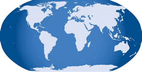 Clipart - Blue World Map
