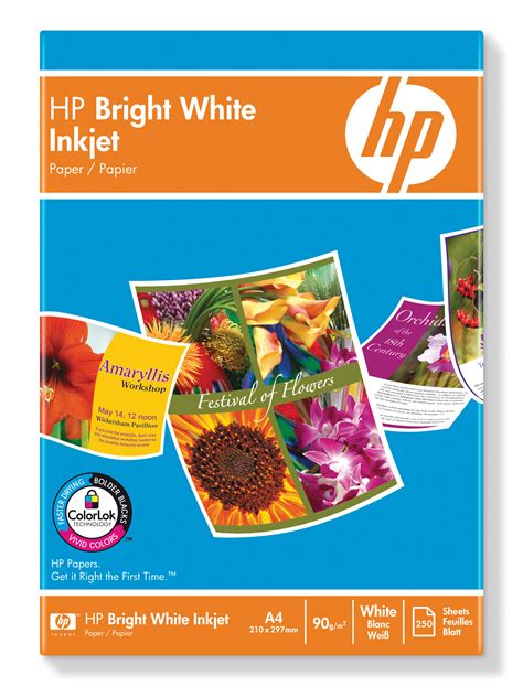 Hp Bright White Inkjet Paper 250 Shta4210 X 297 Mm Printing Paper