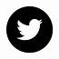 Twitter Icon Circle Black And White Vector EPS Free Download