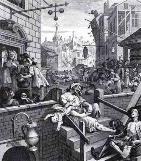 Hogarth therefore contraets the effects of this traditional english beverage to those of this cheap, foreign one. Hogarth: Gin Lane and Beer Street | Tea in a Teacup
