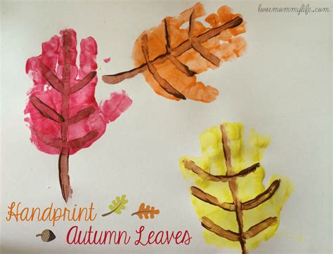 Handprint Autumn Leaves Life As A Mommy Fall Crafts Preschool