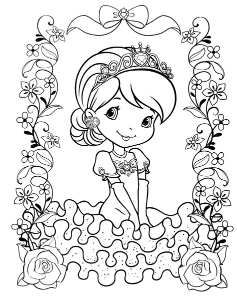 Raspberry torte from strawberry shortcake coloring page from strawberry shortcake category. Raspberry Coloring Page at GetColorings.com | Free ...