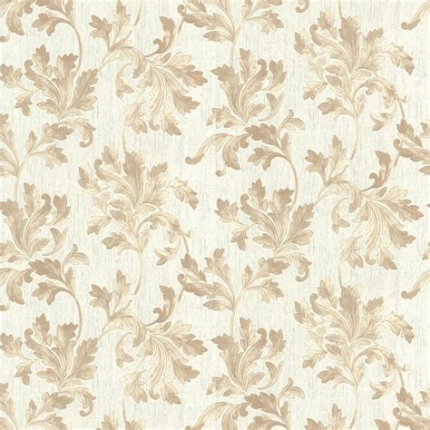 The web colors white and white smoke are achromatic colors. Acanthus White Beige Wallpaper, White Wallpaper, Wallpaper ...