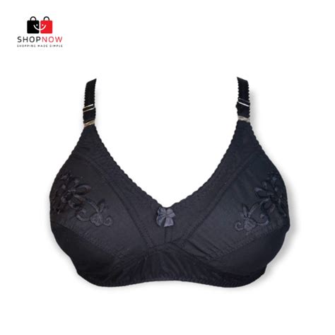 Embroidered Cotton Bra