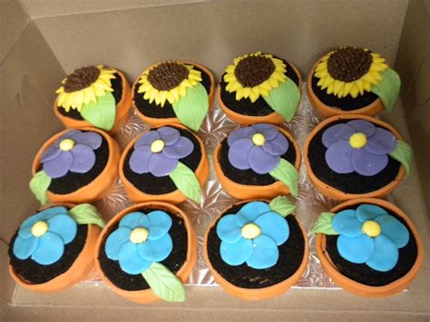 Flower Pot Cupcakes 5 Steps With Pictures Instructables