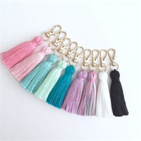 The Original Tiny Tassel Gold Or Rose Gold Or Silver Keychain Etsy 日本