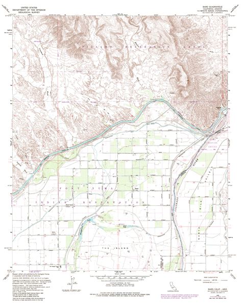Topographic Maps Of Yuma Arizona Area