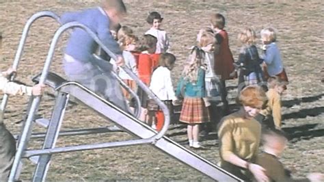 1960s Elementary School Playground Female Teacher Youtube