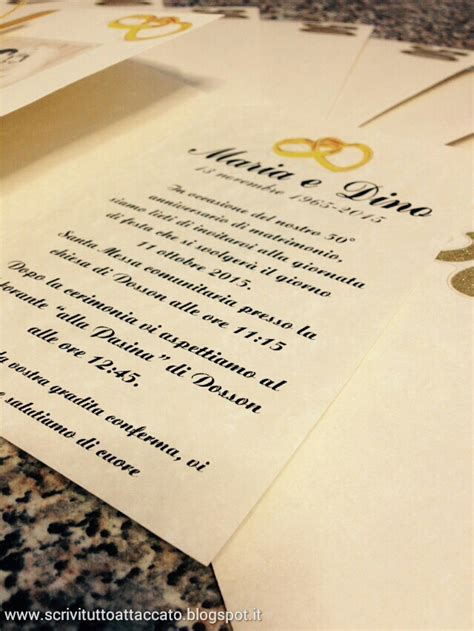 Come precedentemente detto il galateo nel caso dei destinatari da scrivere sulle buste di partecipazioni di matrimonio ci viene incontro e ci aiuta per motivi molto più. SCRIVITUTTOATTACCATO: 50° anni di nozze - Inviti per ...