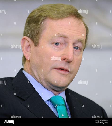 Irish Prime Minister Enda Kenny Looks On As He Meets With President