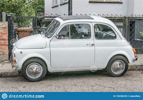 Vintage Old Small Italian Car Fiat 600 Parked Left Side View Editorial Image Image Of Italian