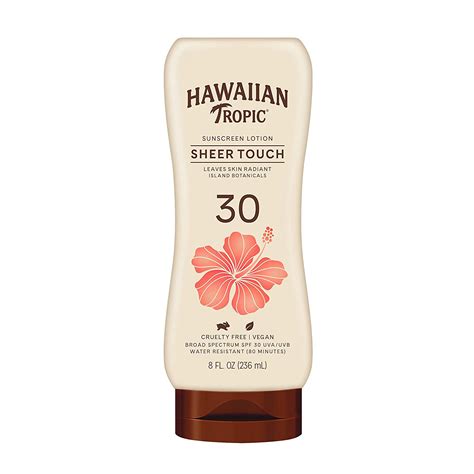 Hawaiian Tropic Sheer Touch Ultra Radiance Lotion Sunscreen Spf 30 8oz Hawaiian